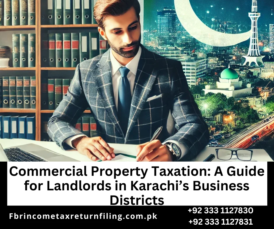 how commercial property tax is calculated in Karachi